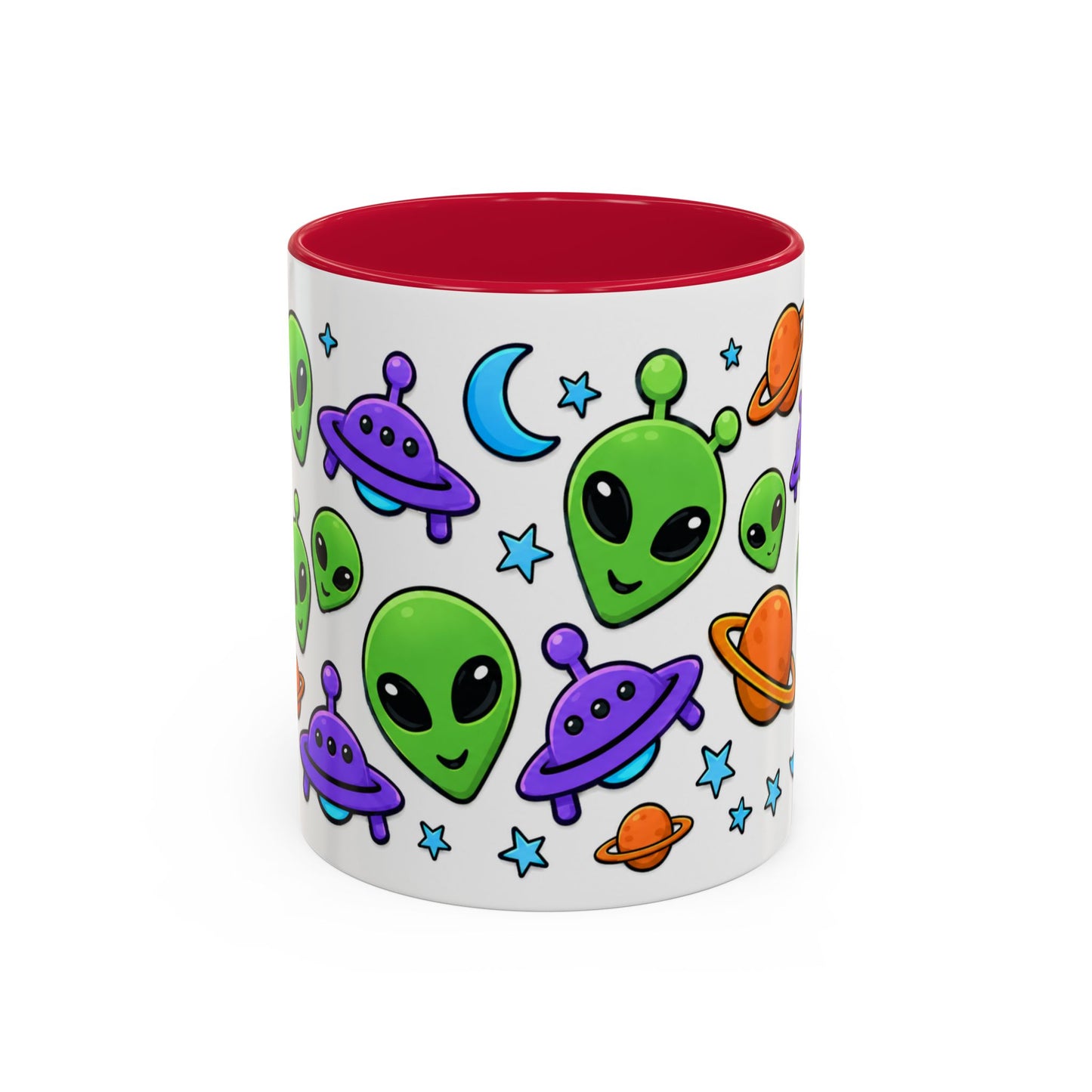 Tasse Aliens Kawaii – Mug Extraterrestres Colorés – Cadeau Espace et Univers Cartoon 325ml
