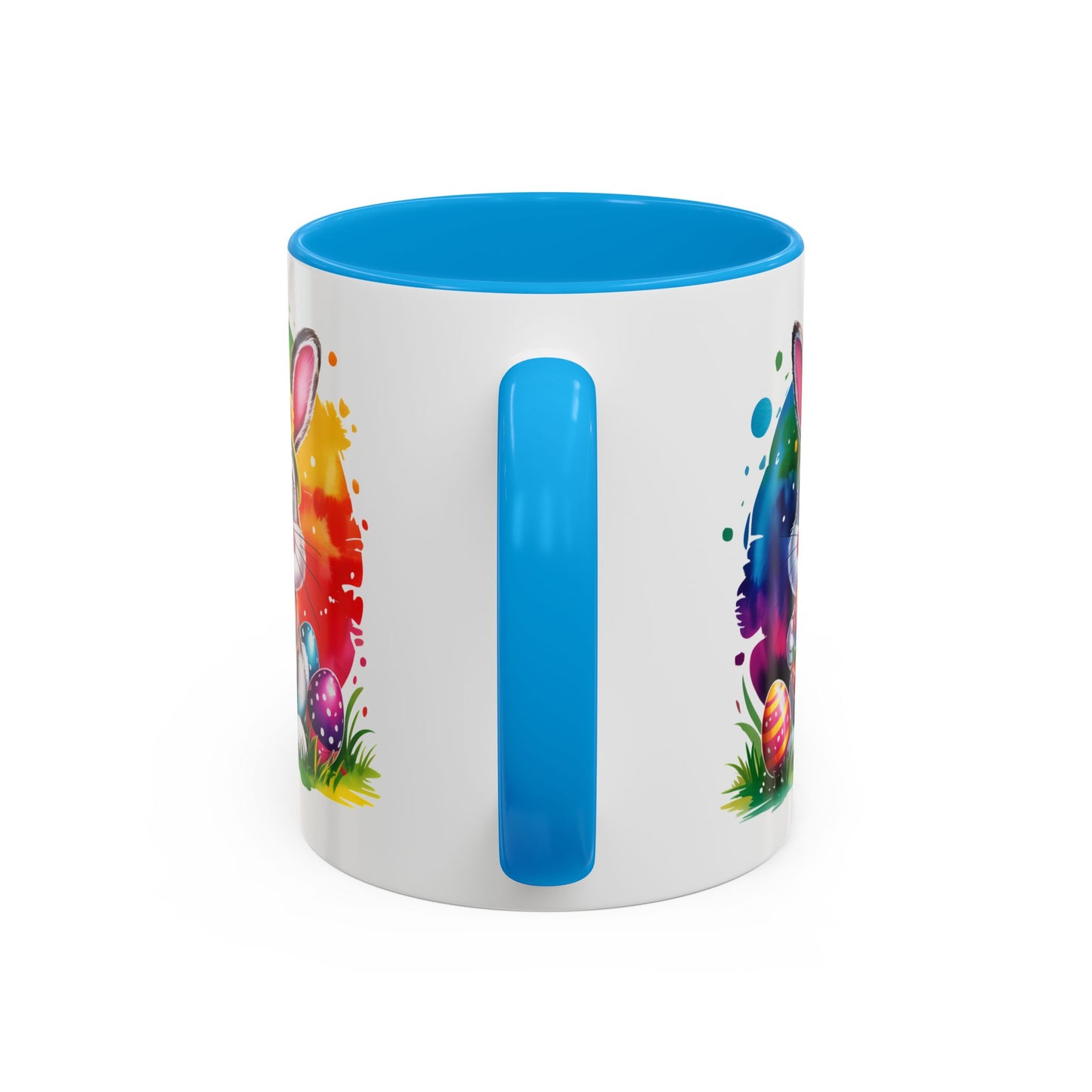 Mug Lapin de Pâques – Tasse Œufs Colorés Kawaii – Cadeau Printemps et Pâques – Céramique 325ml