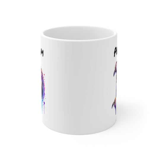 Tasse Personnalisable Paresseux Mignon – Mug Prénom Illustration Colorée – Cadeau Animal Tropical Relax 325ml