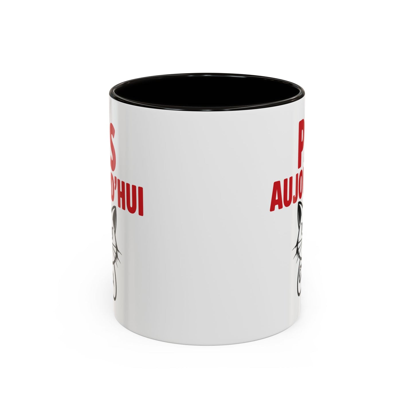 Mug  Chat Humoristique Pas Aujourd’hui – Tasse Café Drôle Anti Motivation – Cadeau Humour Bureau 325ml