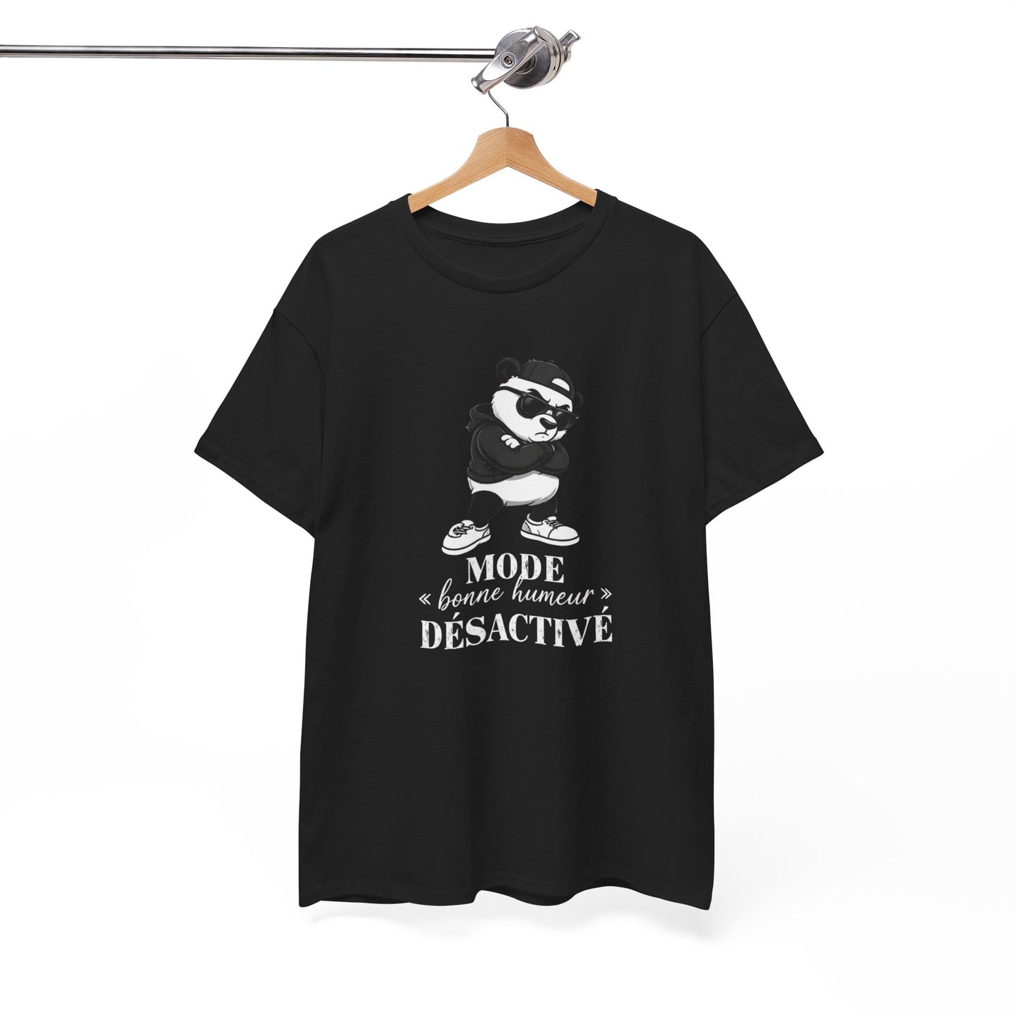 T-Shirt Panda Mode Bonne Humeur Désactivé – Tee Shirt Humour Panda Stylé – T-Shirt Drôle Bad Mood Cadeau Original