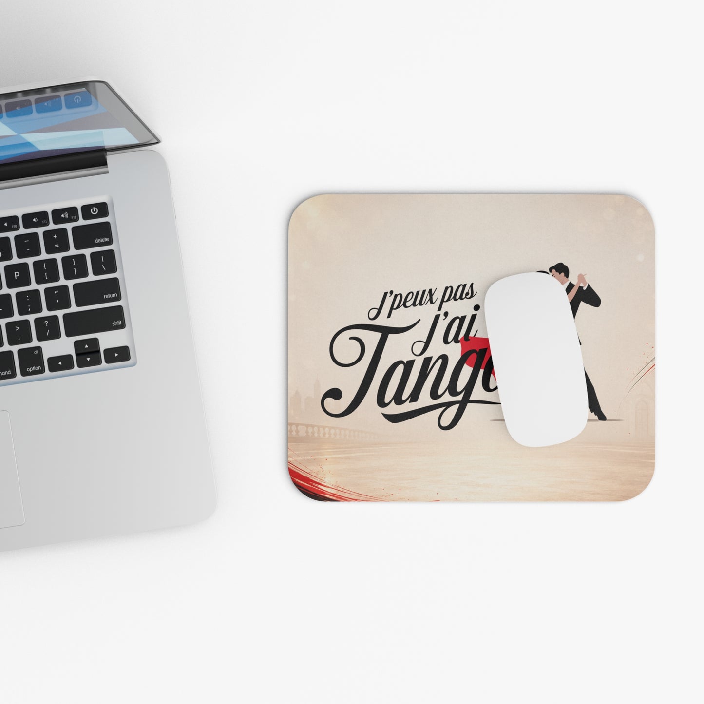Tapis de Souris 22x18cm J'Peux Pas J'ai Tango Humour Cadeau Danse Tango Homme et Femme Bureau Gaming Danseurs