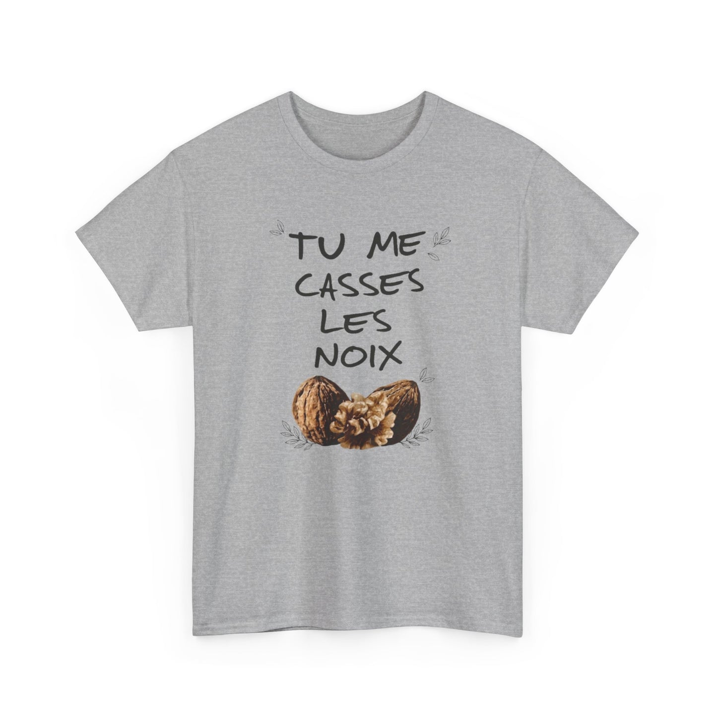 T-Shirt Humour Jeu de Mots Noix – Tee Shirt Adulte Blague Drôle – Cadeau Humoristique Homme Femme