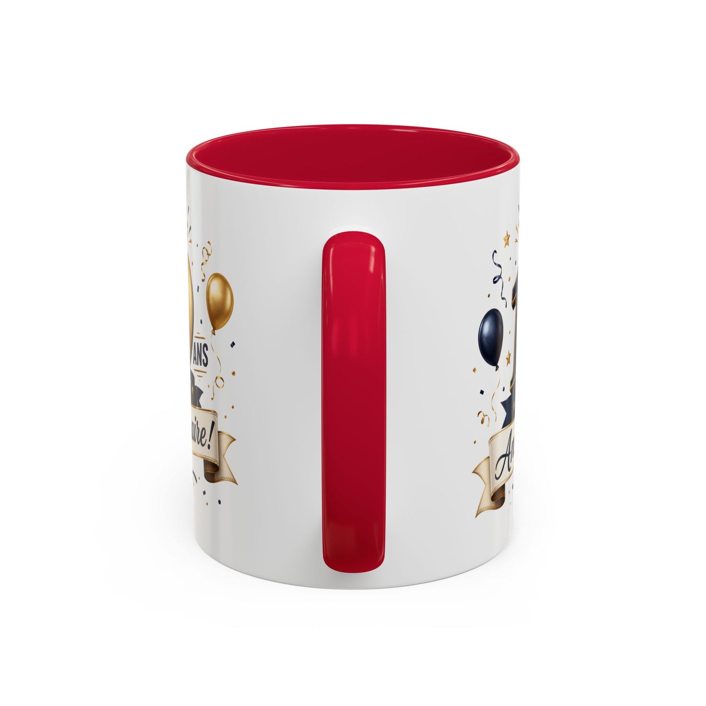 Mug Joyeux 19 Ans – Tasse Anniversaire 19 Ans – Cadeau Original pour Femme Homme – Idée Cadeau 19e Anniversaire Noir Bleu Rouge