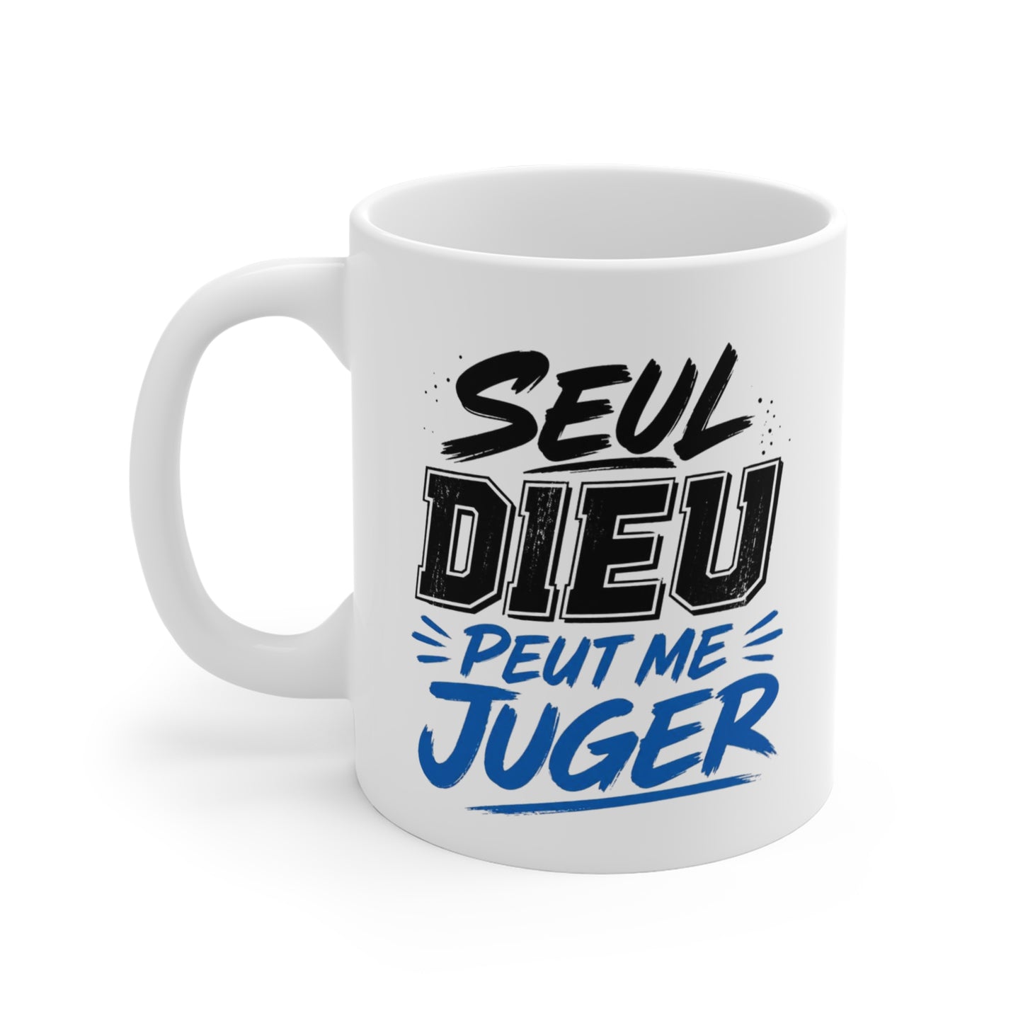 Tasse Seul Dieu Peut Me Juger – Mug Citation Inspirante et Motivante –  Idée Cadeau Humour Homme Femme 325ml