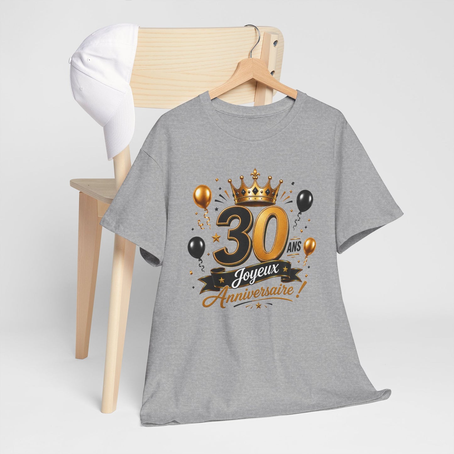 Tee Shirt Anniversaire 30 Ans Homme et Femme Joyeux Anniversaire Cadeau 30 Ans Idée Cadeau Adulte