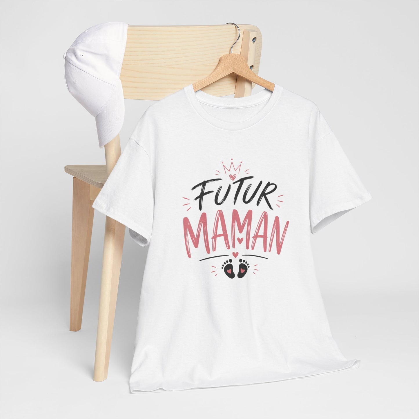T-Shirt Femme Futur Maman – Tee Shirt Grossesse Cadeau Future Maman Bébé Naissance Idée Cadeau Femme Enceinte