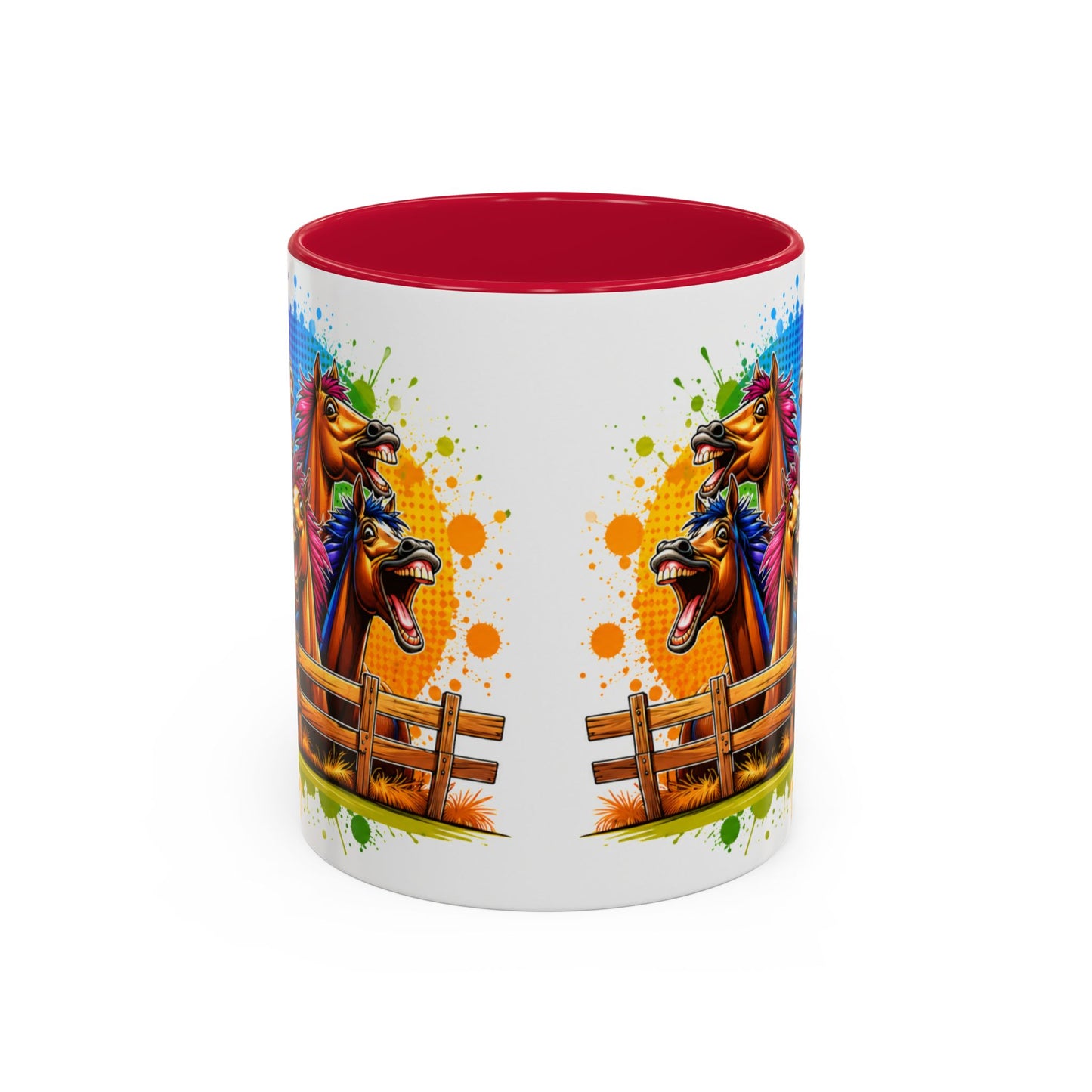 Tasse Chevaux Rigolos – Mug Humour Équitation Coloré – Cadeau Cavalier Homme Femme 325ml