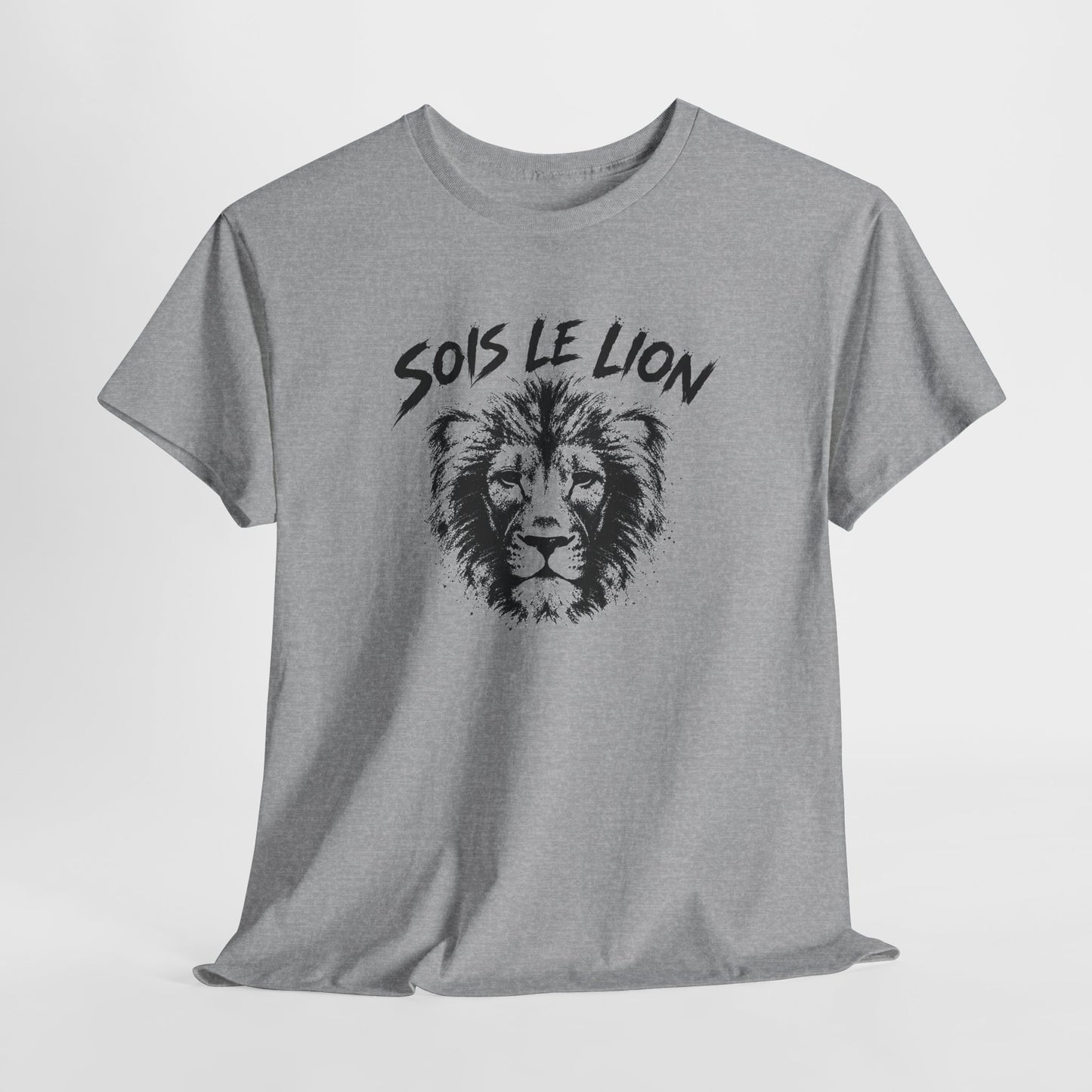 T-Shirt Lion Homme et Femme – Animal Sauvage Force Courage Motivation – Cadeau Amoureux des Lions