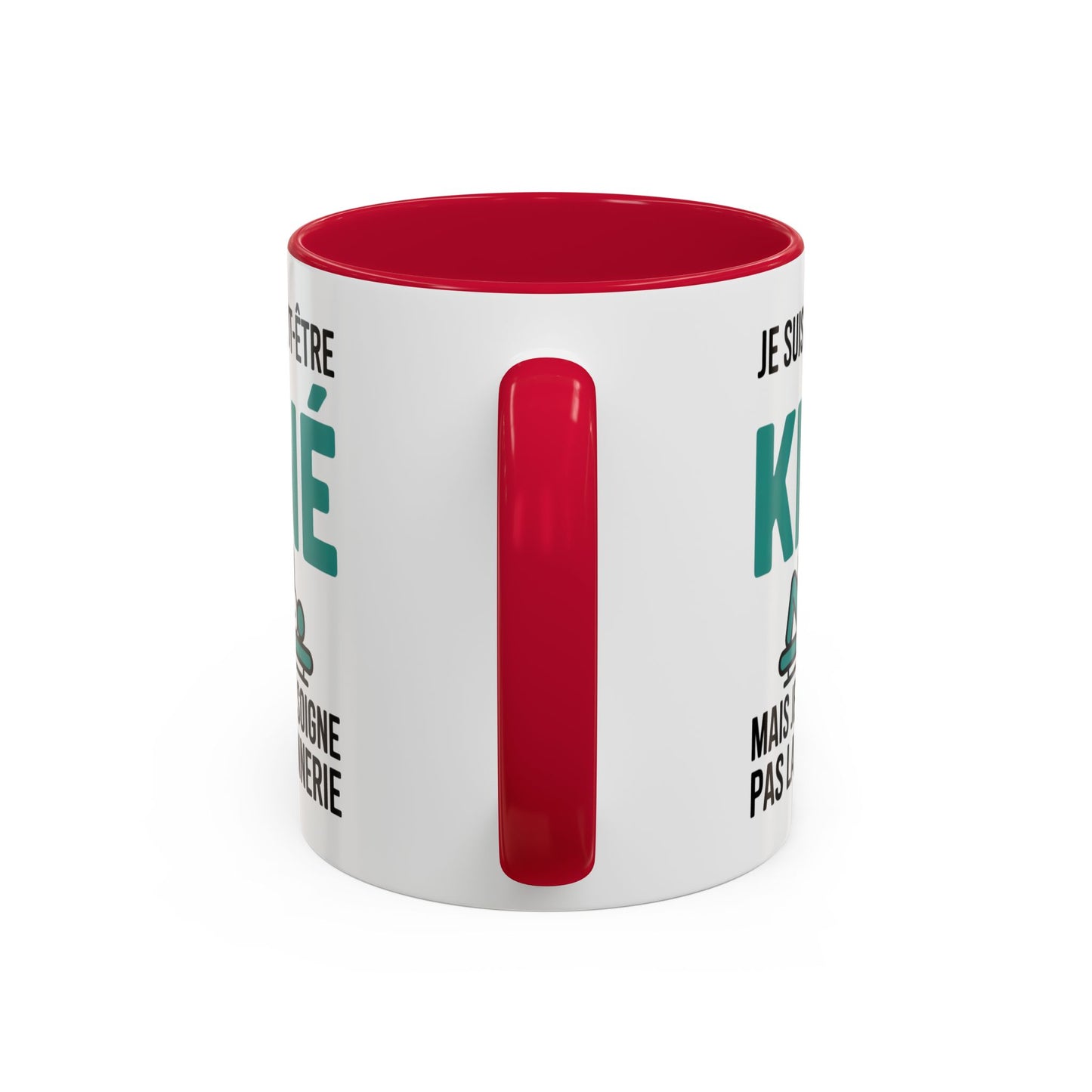 Mug Kiné Humoristique – Tasse Métier Kinésithérapeute Citation Drôle – Cadeau Kiné Original – Céramique 325ml Noir Bleu Rouge