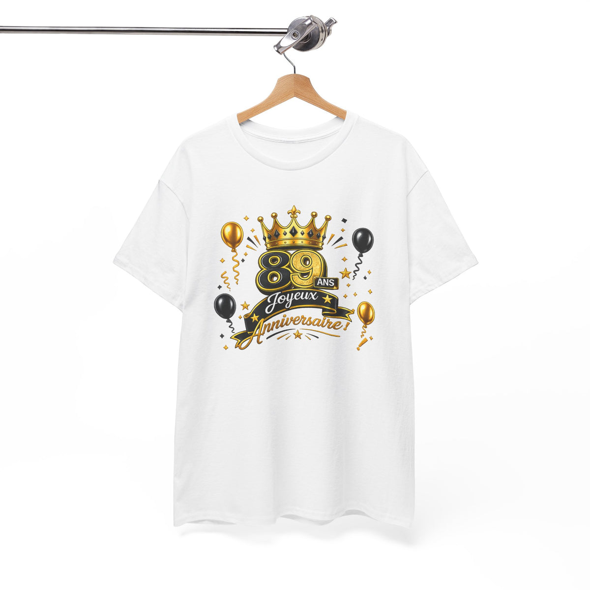 Tee Shirt Anniversaire 89 Ans Homme et Femme – Joyeux Anniversaire – Cadeau 89 Ans