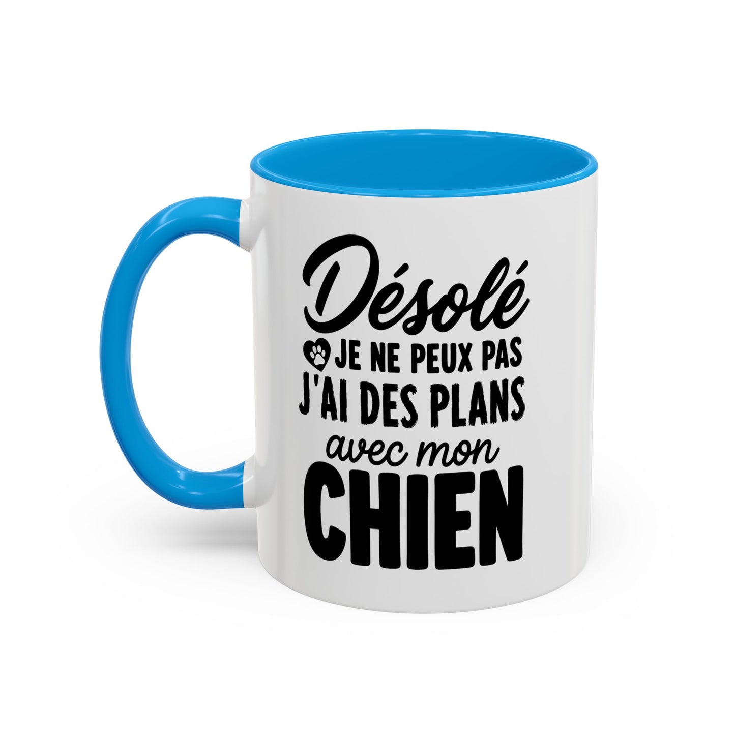 Mug Chien Homme et Femme – Tasse Humour pour Maître et Maîtresse – Cadeau Amoureux des Chiens – Idée Cadeau Propriétaire de Chien et Passionné d’Animaux – 325 ml Noir Bleu Rouge
