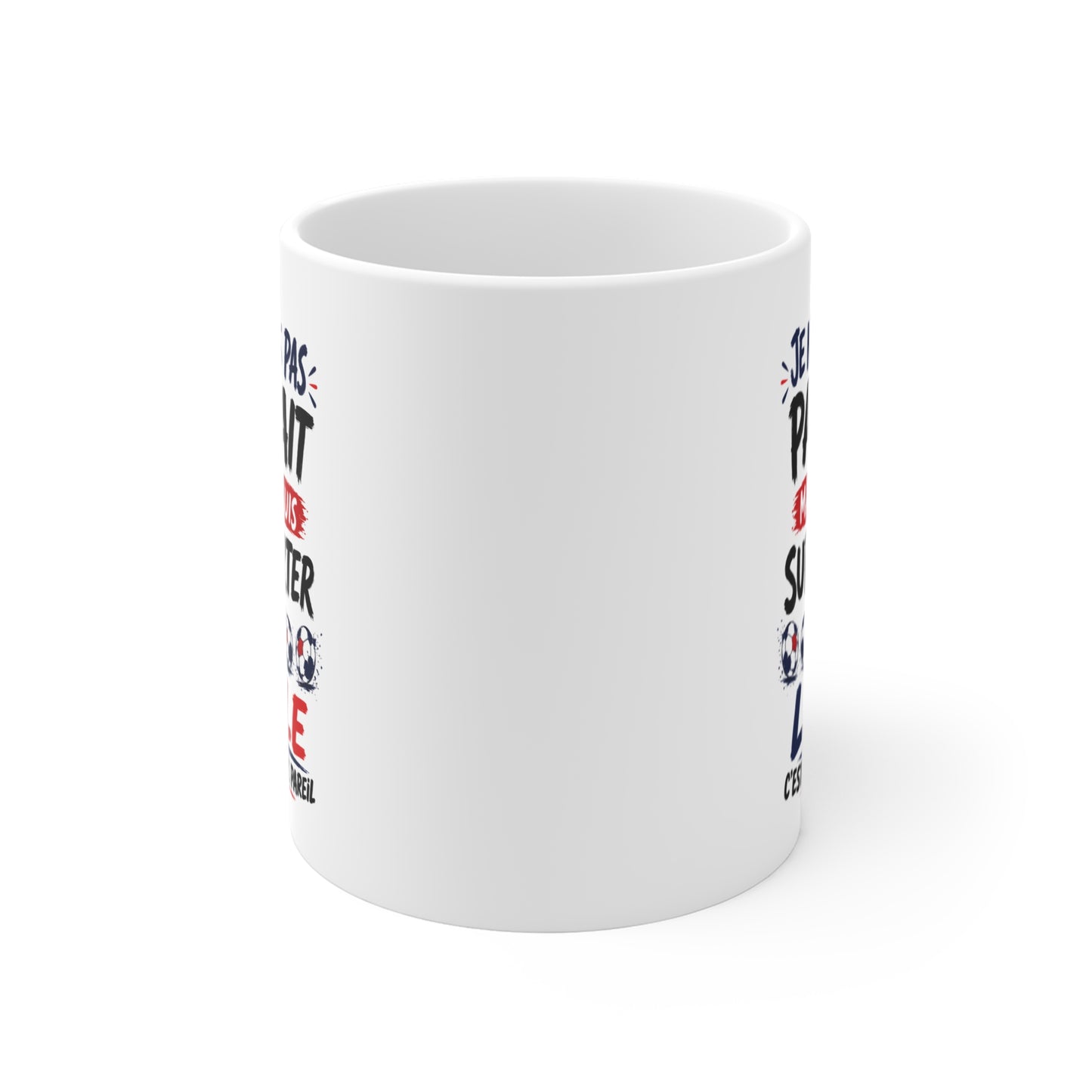 Tasse Je Ne Suis Pas Parfait Mais Je Suis Supporter De Lille – Mug Humour Football – Cadeau Passionné de Football 325ml