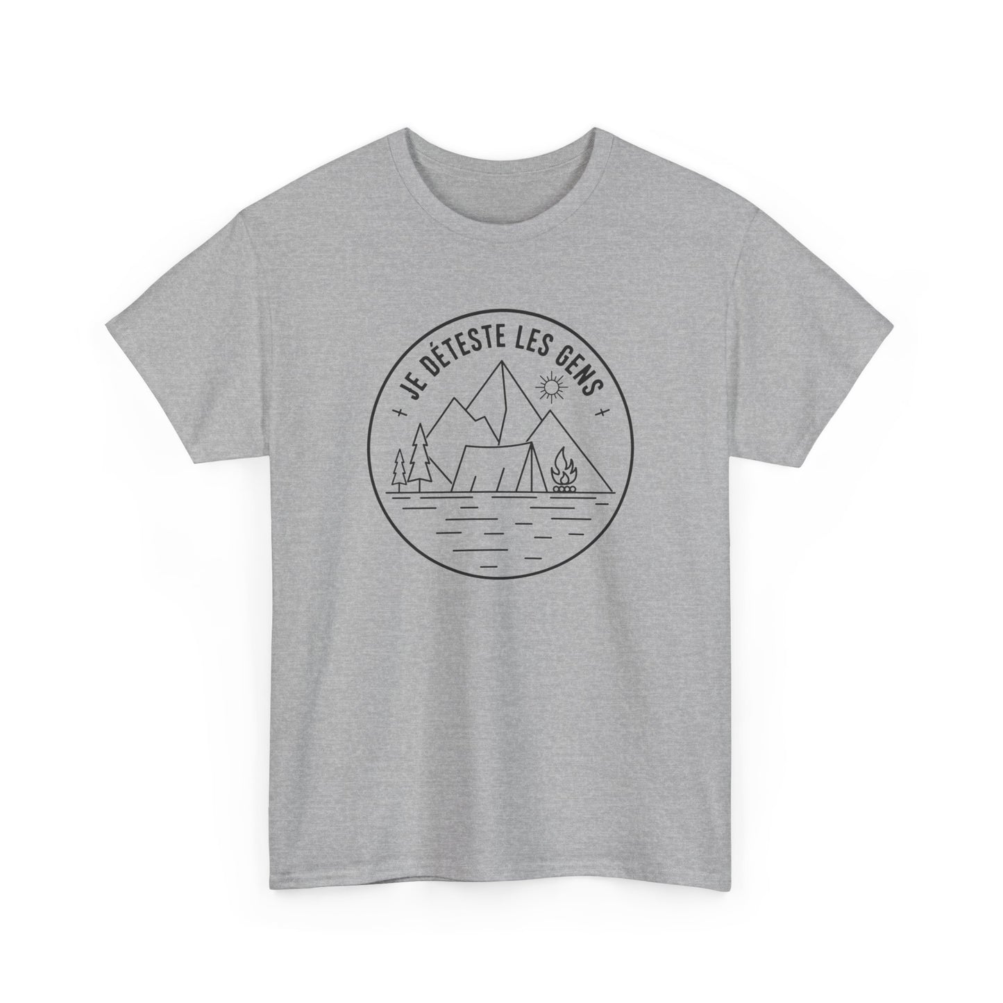 T-Shirt Camping Homme et Femme – Cadeau Campeur Randonnée Montagne – Humour Amoureux Nature Plein Air – Idée Cadeau Outdoor