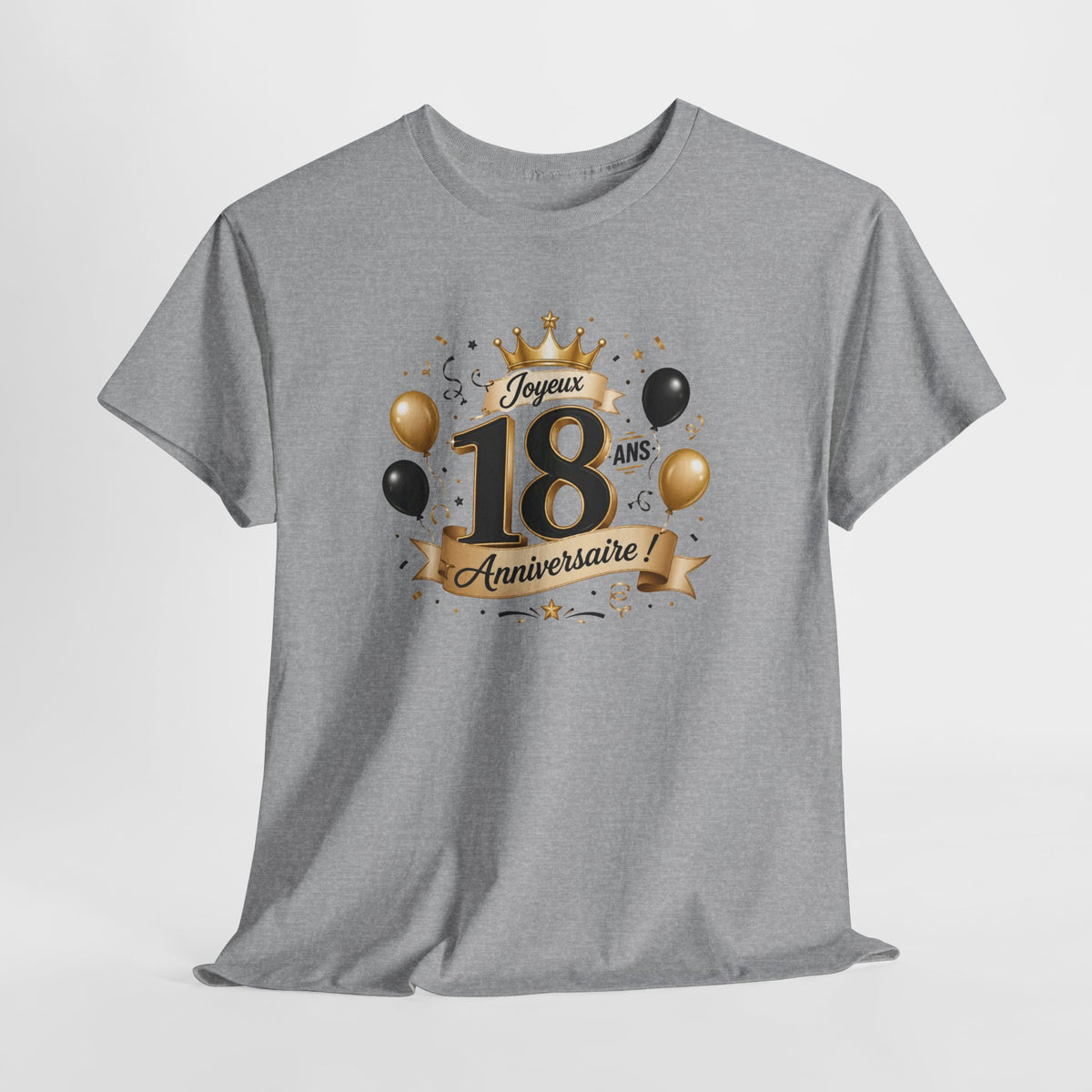 Tee Shirt Anniversaire 18 Ans Homme et Femme Joyeux Anniversaire Cadeau 18 Ans Idée Cadeau Adulte