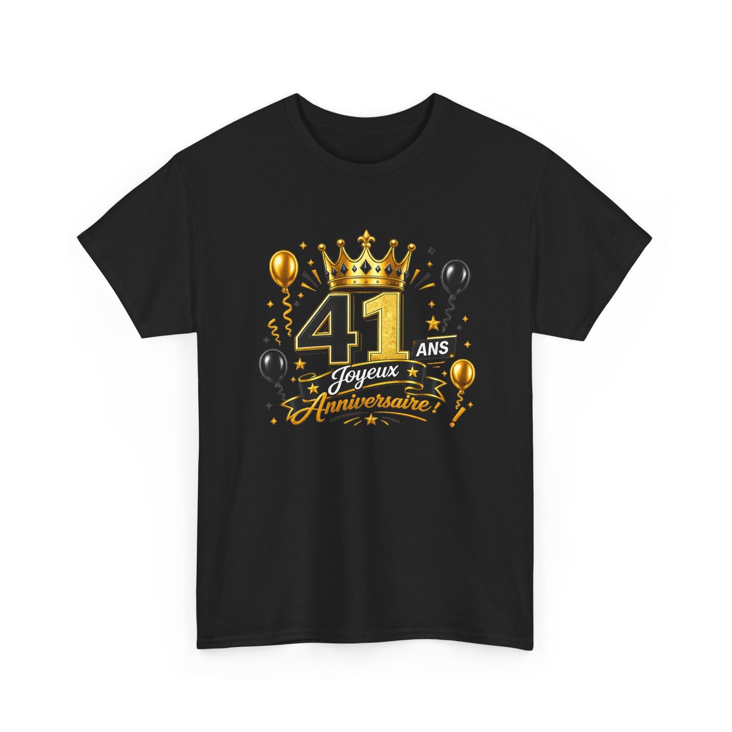 Tee Shirt Anniversaire 41 Ans Homme et Femme – Joyeux Anniversaire – Cadeau 41 Ans
