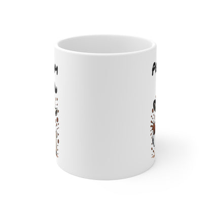 Tasse Personnalisable Chèvre Sorcière Café – Mug Prénom Céramique 325ml – Cadeau Drôle Halloween Animal Illustré