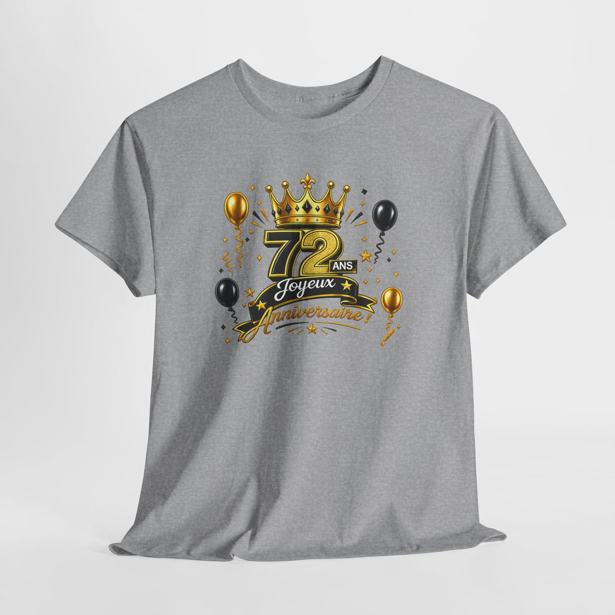 Tee Shirt Anniversaire 72 Ans Homme et Femme – Joyeux Anniversaire – Cadeau 72 Ans