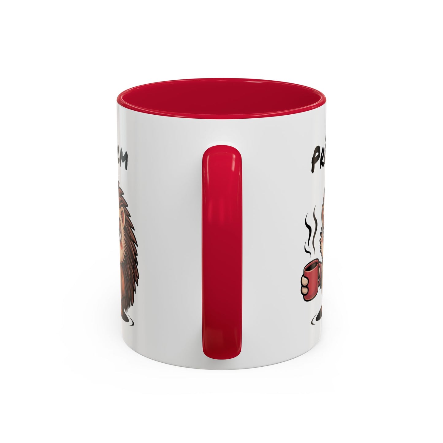 Tasse Hérisson Café Personnalisable 325ml – Mug Céramique Humour Réveil Matin Prénom Cadeau Original