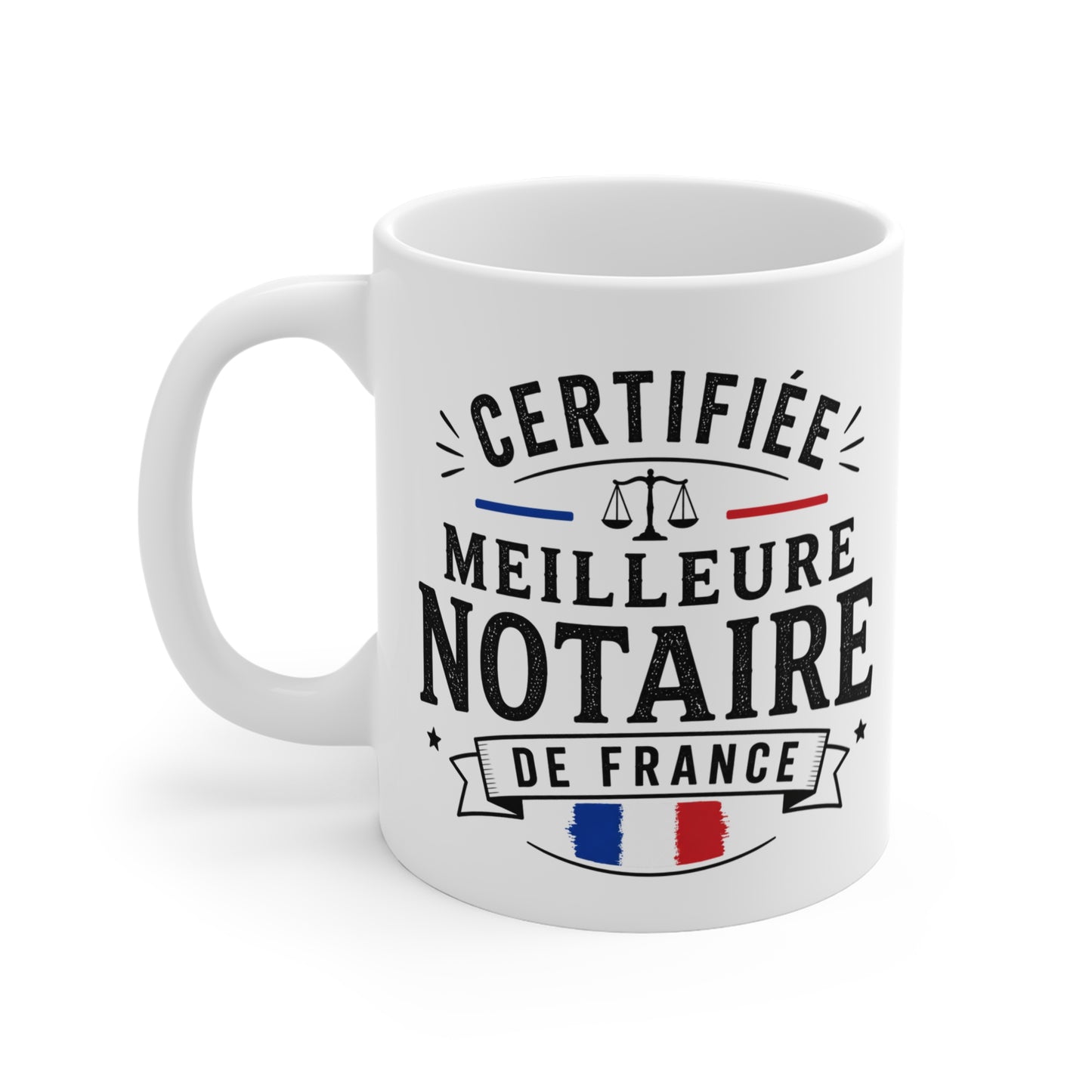 Mug Notaire Femme – Tasse Métier Juridique Justice Droit – Idée Cadeau Original Professionnelle France