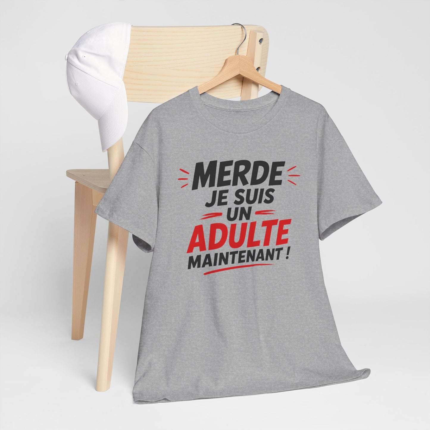 Tee-Shirt Anniversaire 18 Ans Homme Femme – Cadeau Majorité Humour – Adulte Maintenant – Idée Cadeau Jeune Adulte
