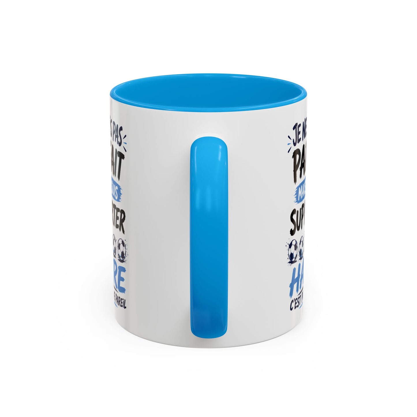 Tasse Je Ne Suis Pas Parfait Mais Je Suis Supporter du Havre – Mug Humour Football Supporter – Cadeau Football 325ml