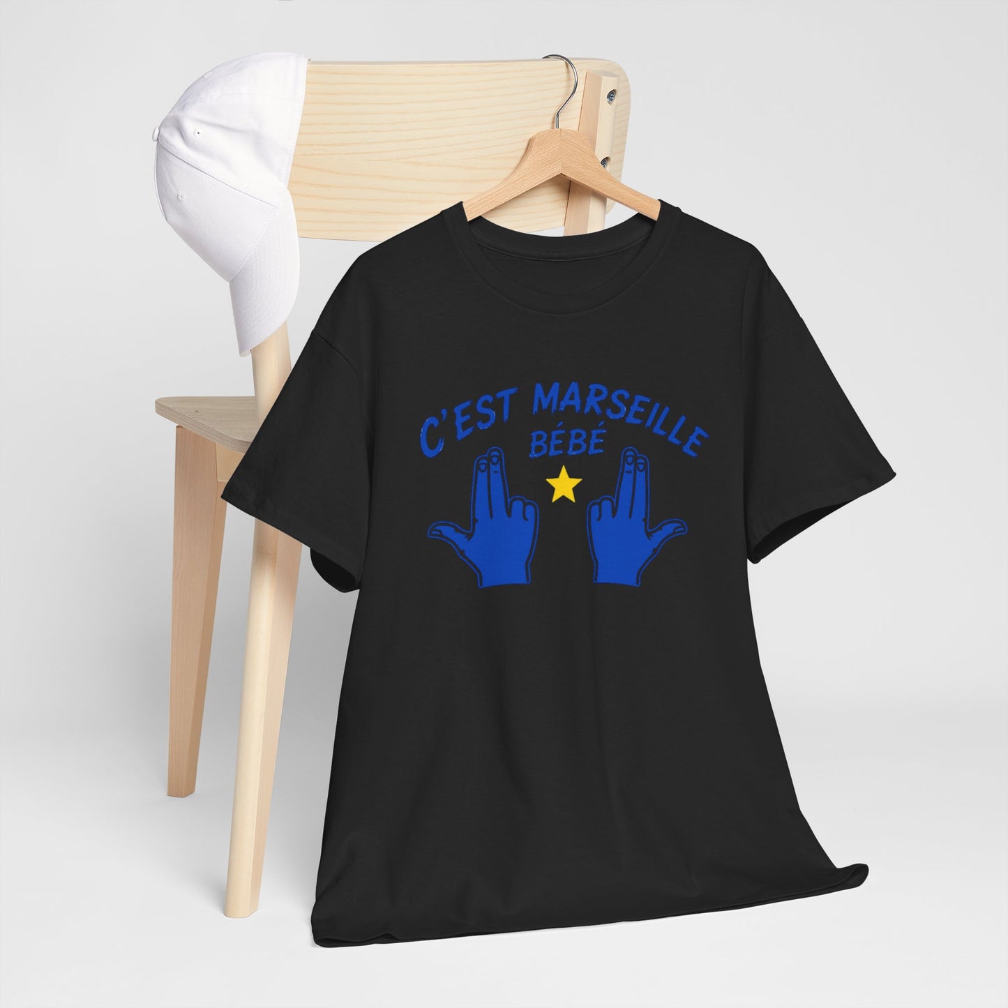 T-Shirt Humour Marseillais Homme Femme – C’Est Marseille Bébé – Tee Shirt Marseille Accent Sud Supporter