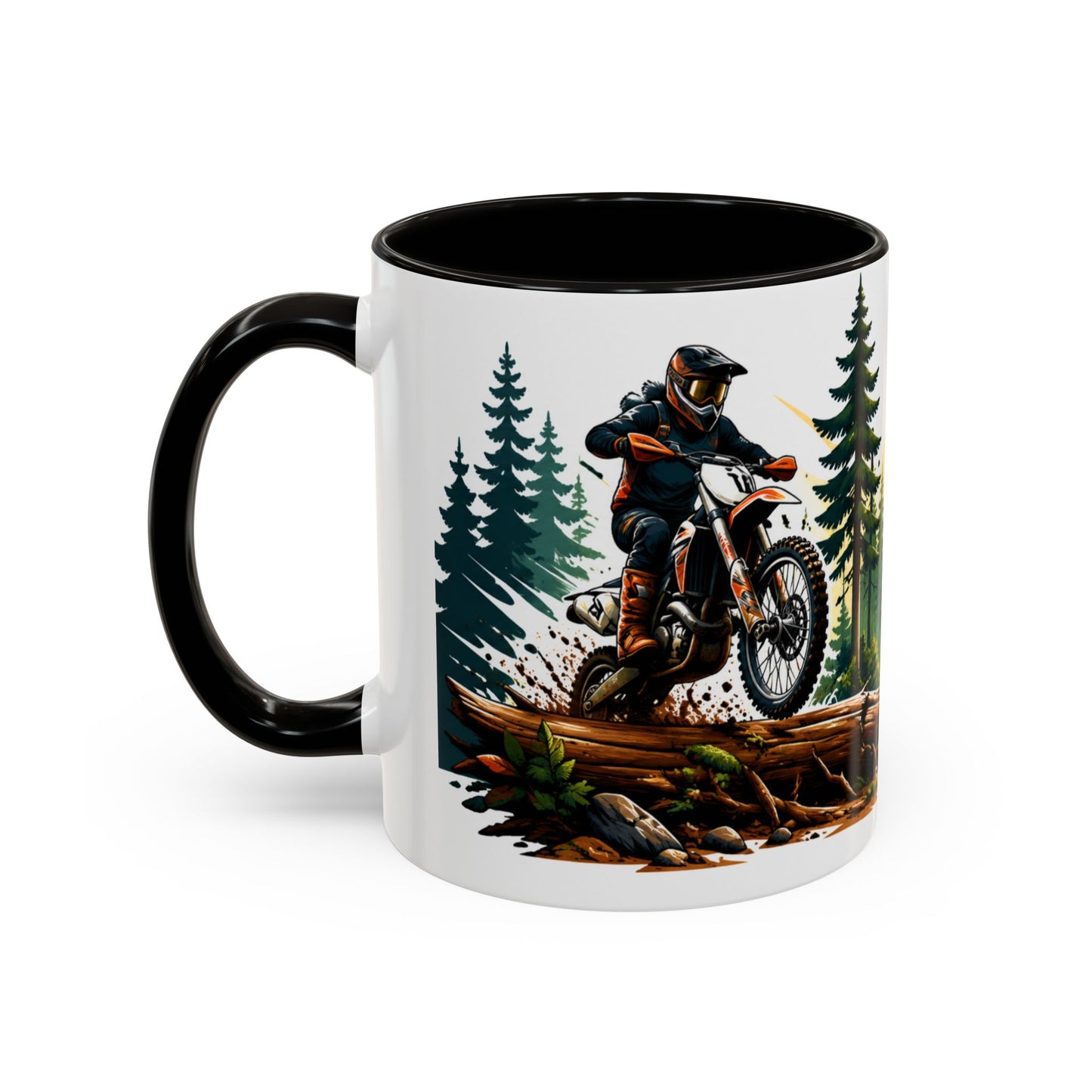 Tasse Moto Cross Enduro – Mug Pilote Motocross Tout Terrain – Cadeau Passion Moto 325ml