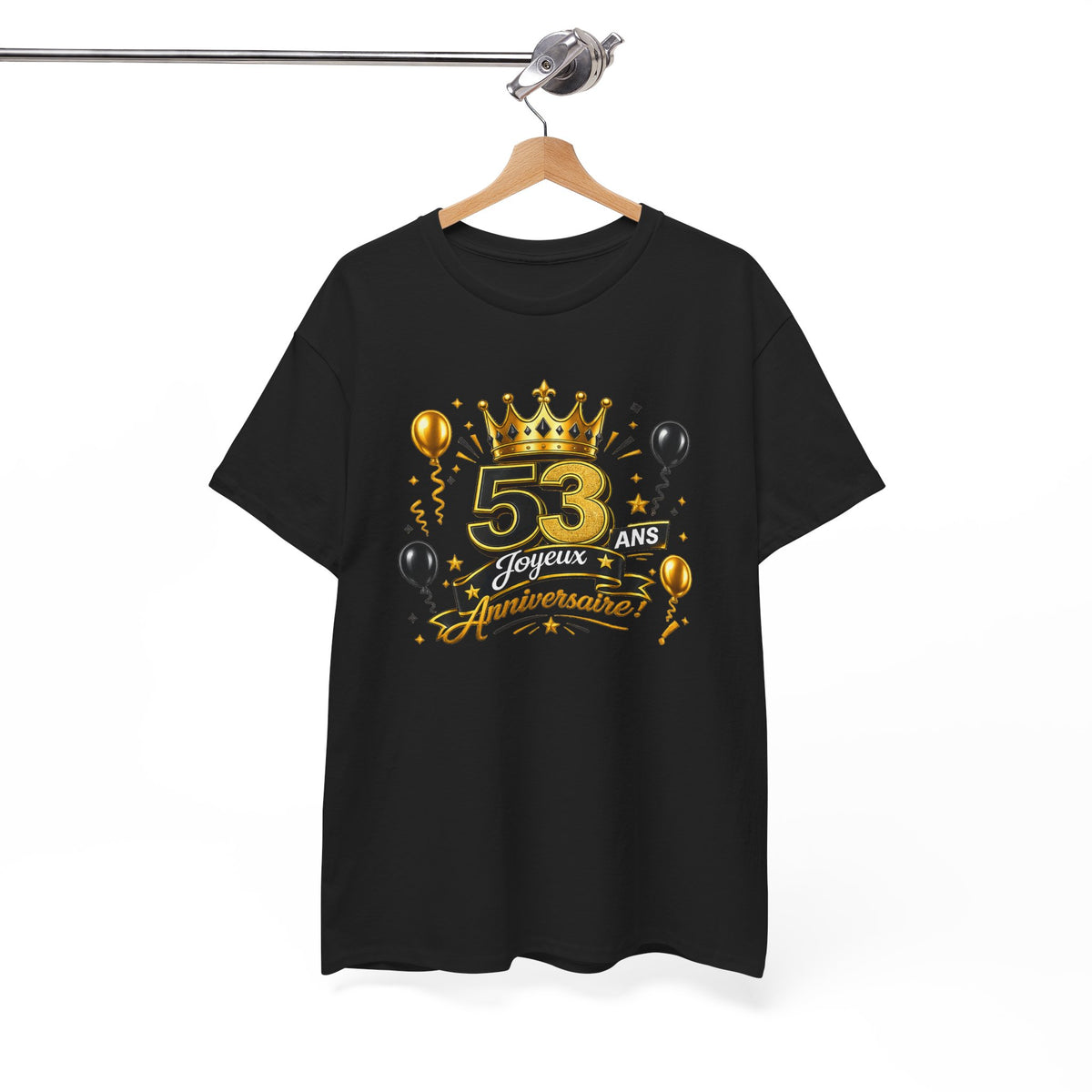 Tee Shirt Anniversaire 53 Ans Homme et Femme – Joyeux Anniversaire – Cadeau 53 Ans