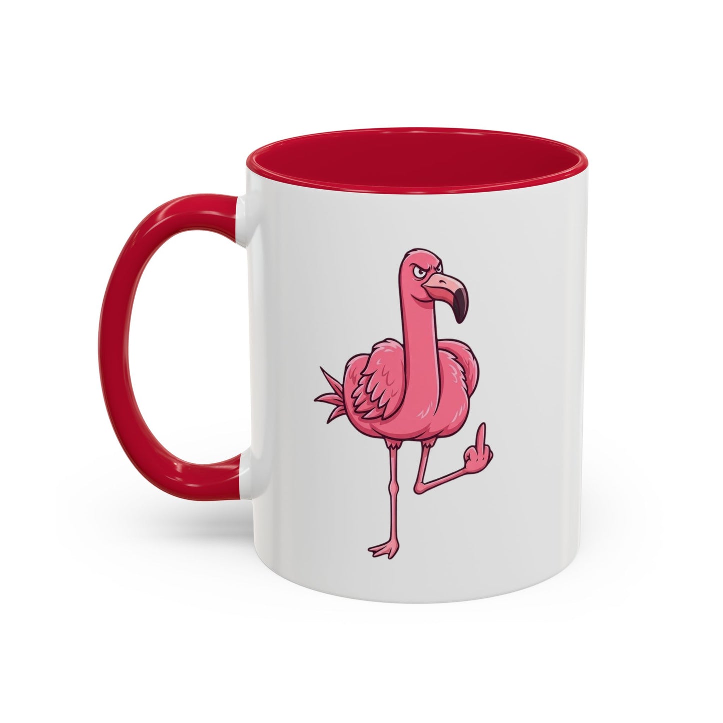 Tasse Flamant Rose Humoristique – Mug Flamant Insolent Doigt d’Honneur – Cadeau Drôle Adulte