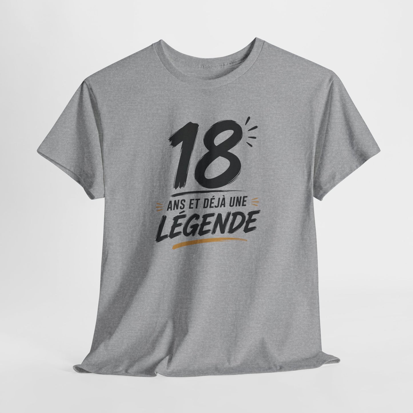 Tee-Shirt 18 Ans Homme et Femme – Cadeau Anniversaire 18ème Original – Idée Cadeau Majorité Jeune Adulte Humour
