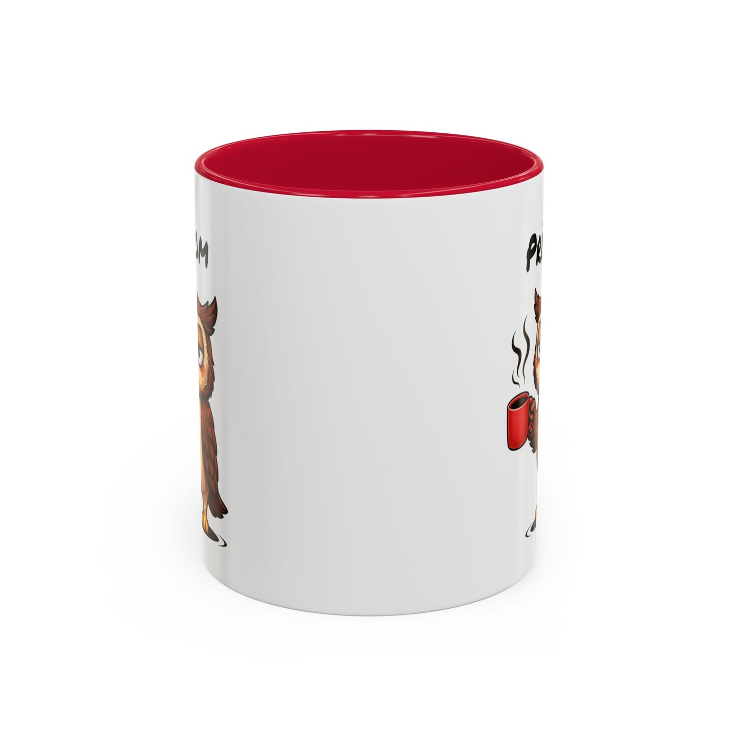 Mug Hibou Fatigué Personnalisable 325ml – Tasse Café Humour Animal Drôle Réveil Difficile Travail Bureau