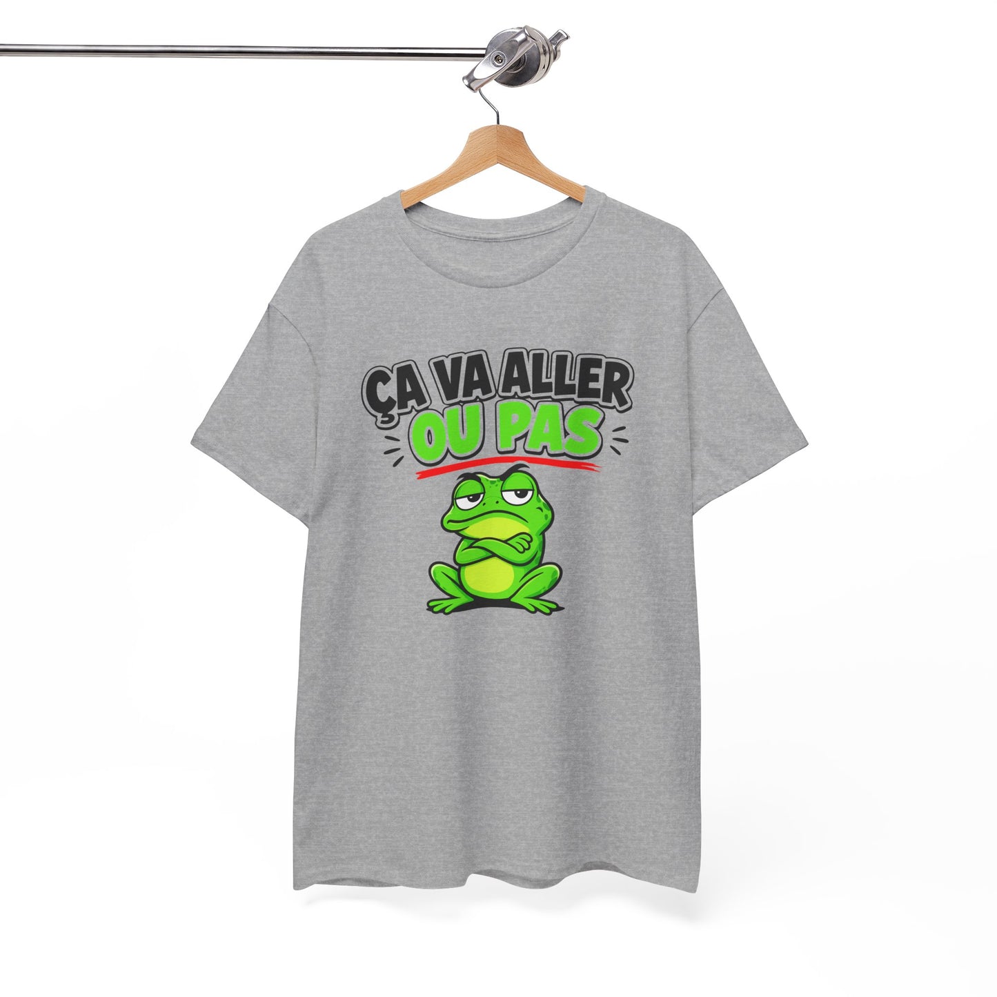 T-Shirt Humour Ça Va Aller Ou Pas – Tee Shirt Drôle Grenouille Adulte Citation Fun Sarcastique Cadeau Collègue Homme Femme