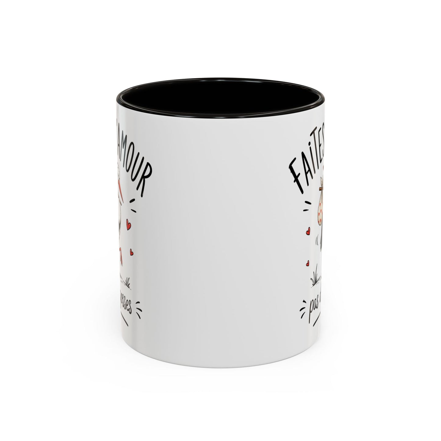 Tasse Faites L’Amour Pas Des Gosses – Mug Humour Cigogne et Bébé – Cadeau Drôle Adulte Homme Femme 325ml