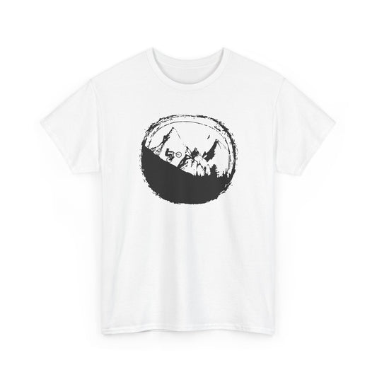 Tee-Shirt Homme et Femme VTT – Cyclisme Montagne Descente – Cadeau Original pour Cycliste Passionné de Vélo et Mountain Bike