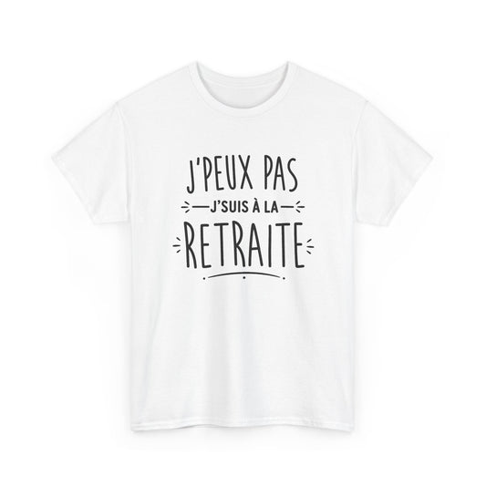 Tee Shirt Homme et Femme Retraite Retraité Humour Départ Collègue Travail Idée Cadeau Originale