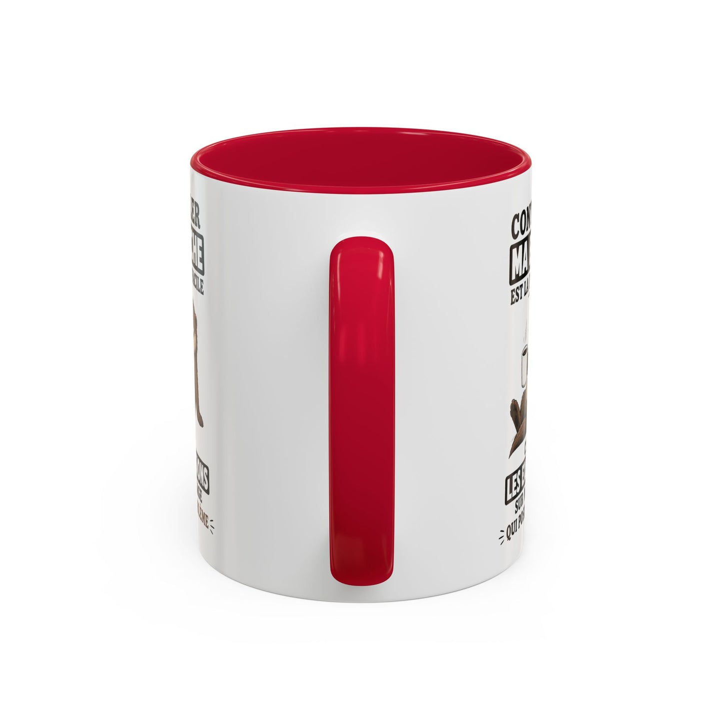 Mug Humoristique – Tasse Loutre Blasée – Cadeau Original Homme et Femme, Collègue, Ami, Famille – 325 ml Noir Bleu Rouge