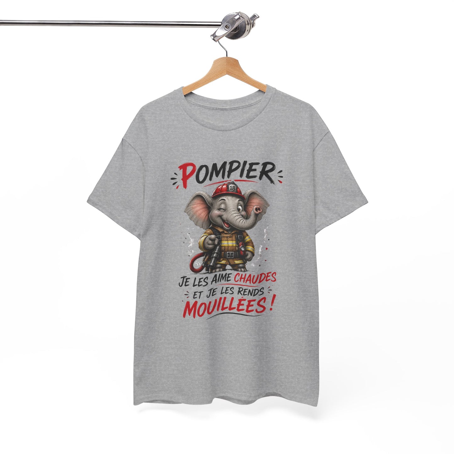 Tee-Shirt Pompier Je Les Aime Chaudes Et Je Les Rends Mouillées – Cadeau Humour Sapeur-Pompier Homme Adulte