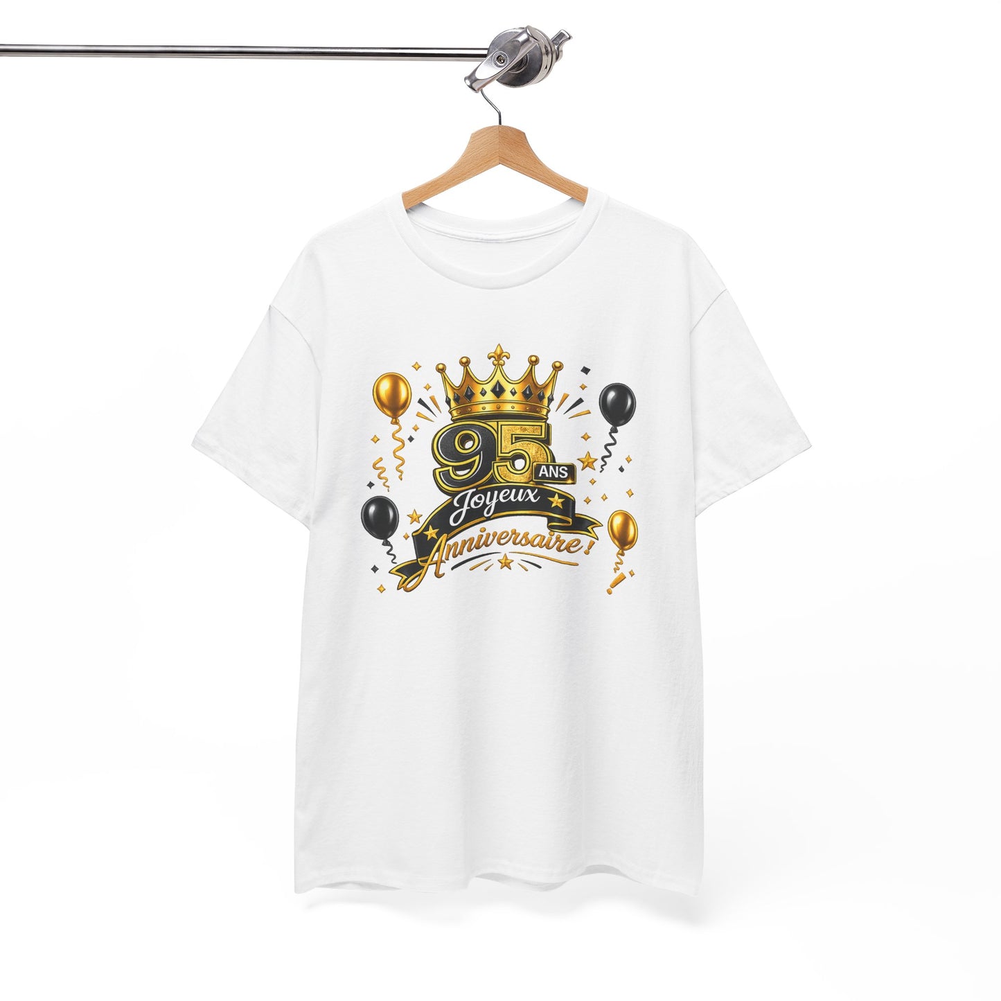 Tee Shirt Anniversaire 95 Ans Homme et Femme – Joyeux Anniversaire – Cadeau 95 Ans