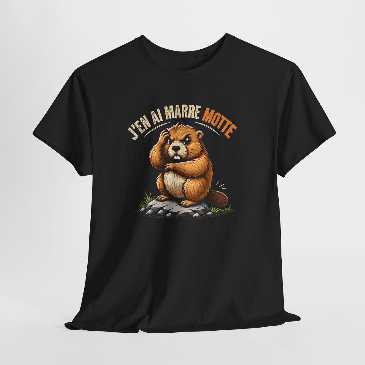 Tee Shirt J’en Ai Marre Motte Homme Femme – Marmotte Humour – T-Shirt Drôle Jeu de Mots Cadeau Original