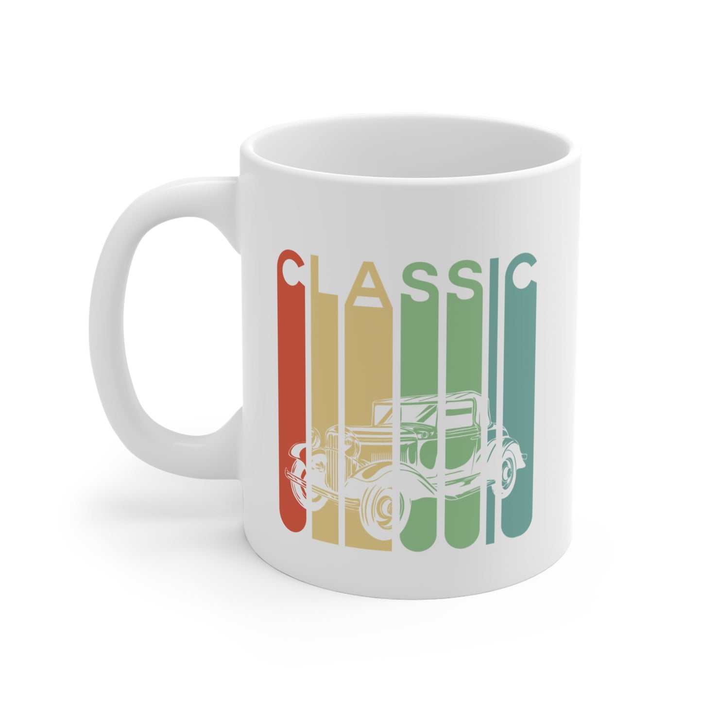 Mug Voiture Vintage Homme et Femme – Tasse Automobile Classique Rétro – Idée Cadeau Passionné Auto Ancienne Collectionneur Conducteur – 325 ml