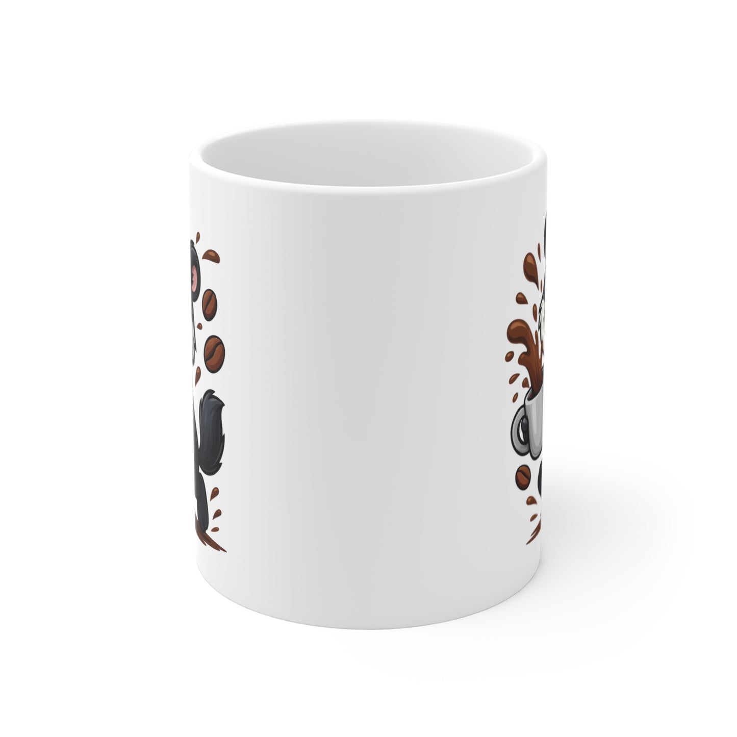 Tasse Blaireau Amusant – Mug Café Cartoon Céramique 325ml – Cadeau Original Animal Mignon