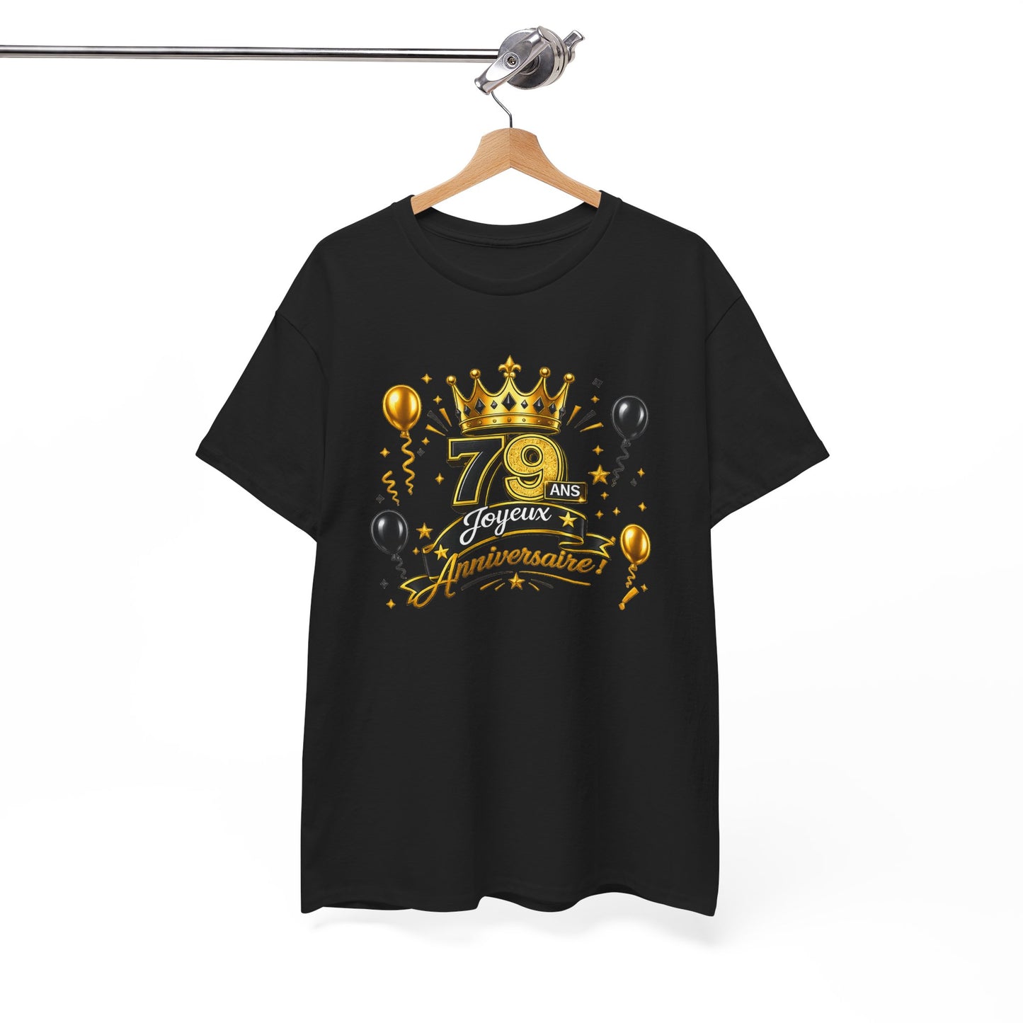 Tee Shirt Anniversaire 79 Ans Homme et Femme – Joyeux Anniversaire – Cadeau 79 Ans