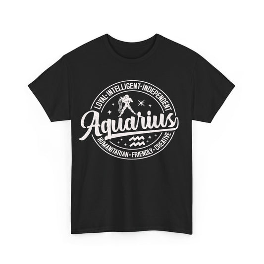 Tee shirt Unisex Signe du zodiaque Aquarius Verseau