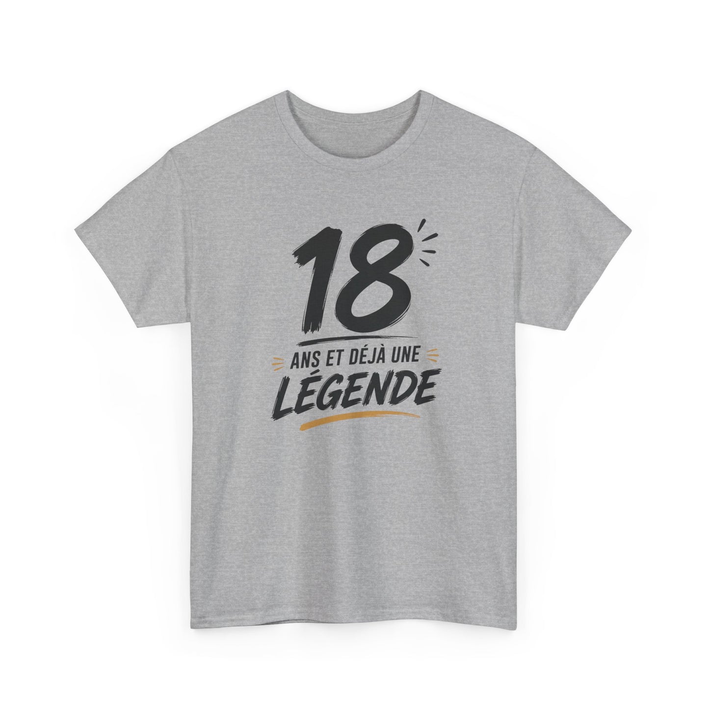 Tee-Shirt 18 Ans Homme et Femme – Cadeau Anniversaire 18ème Original – Idée Cadeau Majorité Jeune Adulte Humour