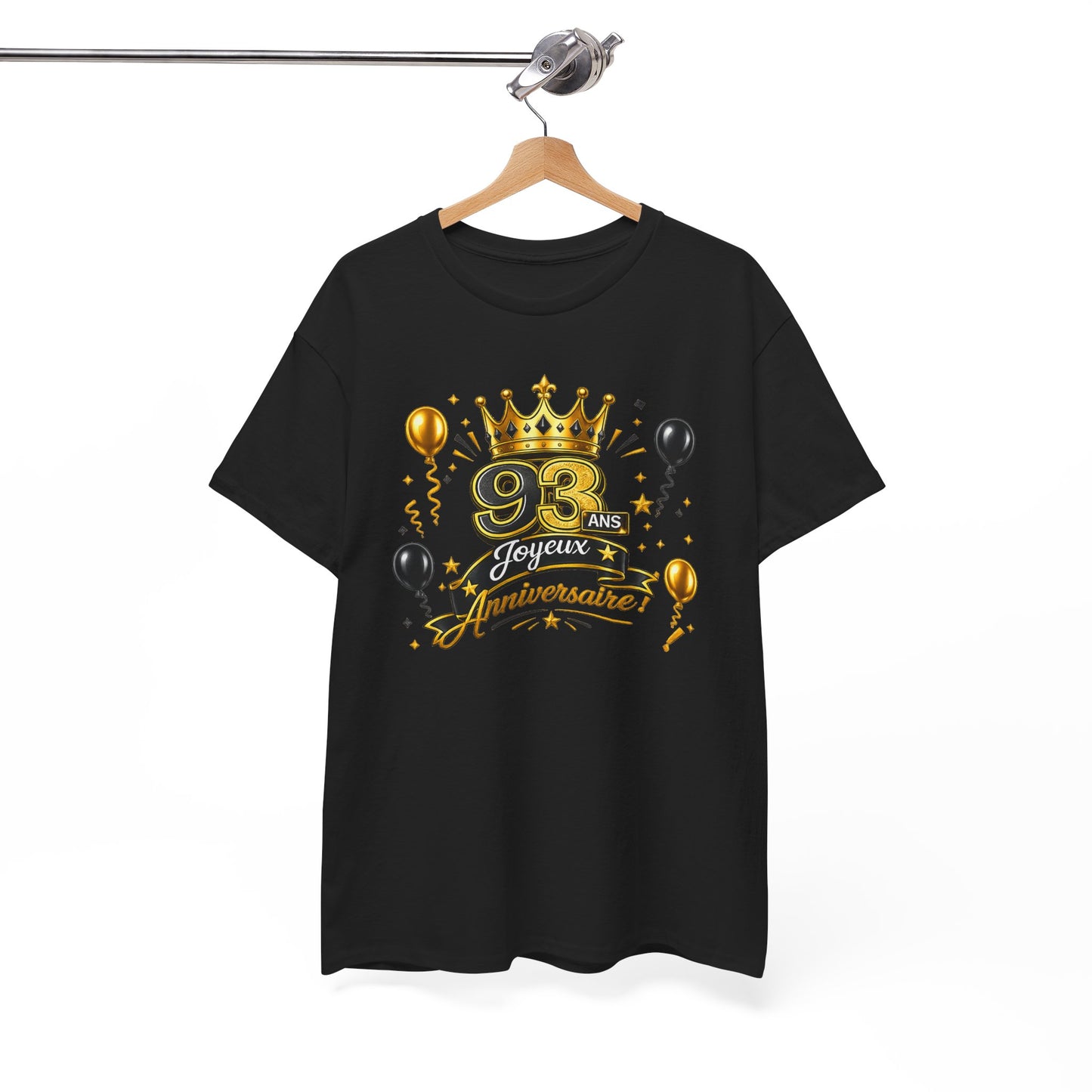 Tee Shirt Anniversaire 93 Ans Homme et Femme – Joyeux Anniversaire – Cadeau 93 Ans
