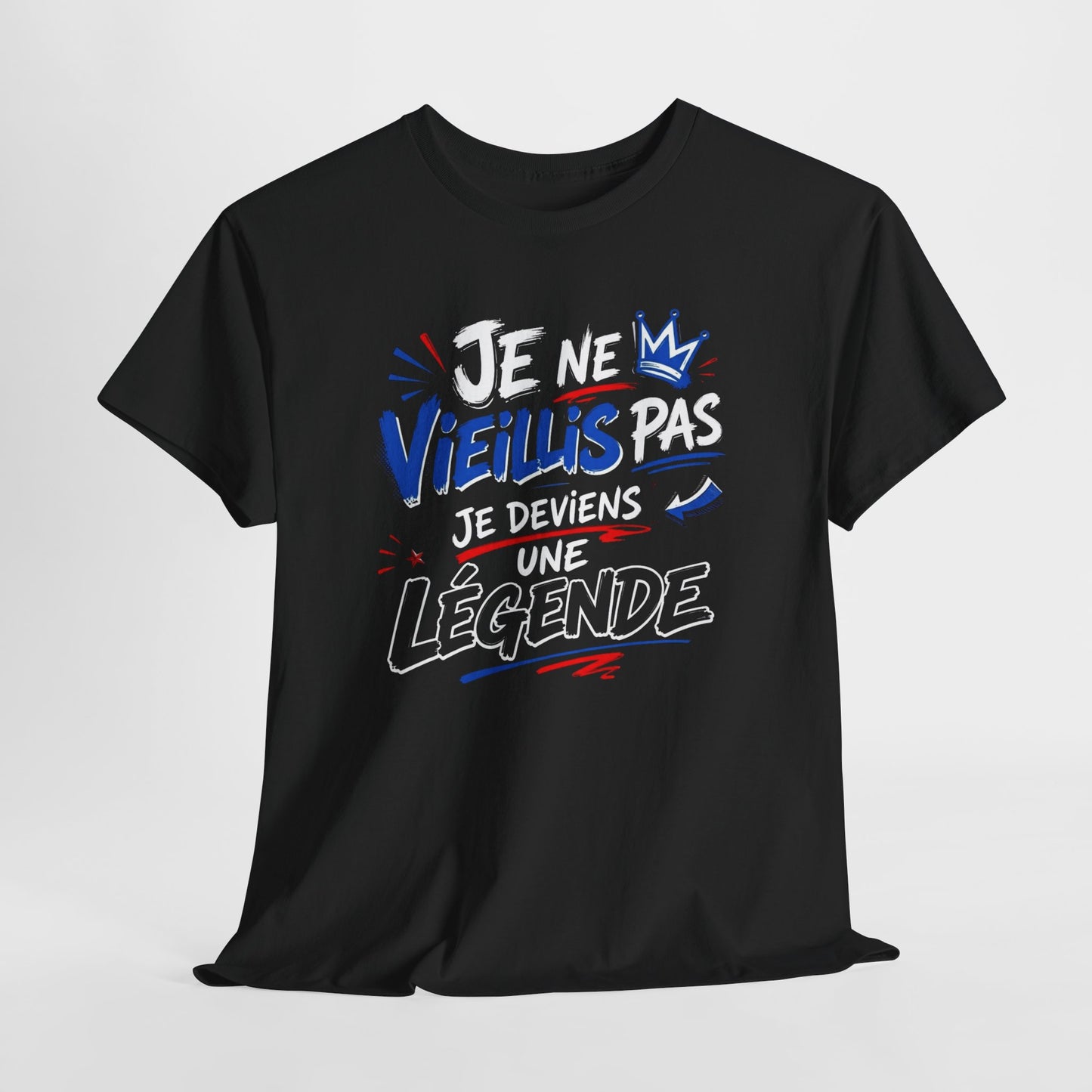 Tee-Shirt Je Ne Vieillis Pas Je Deviens Une Légende – Cadeau Humour Homme Femme Anniversaire