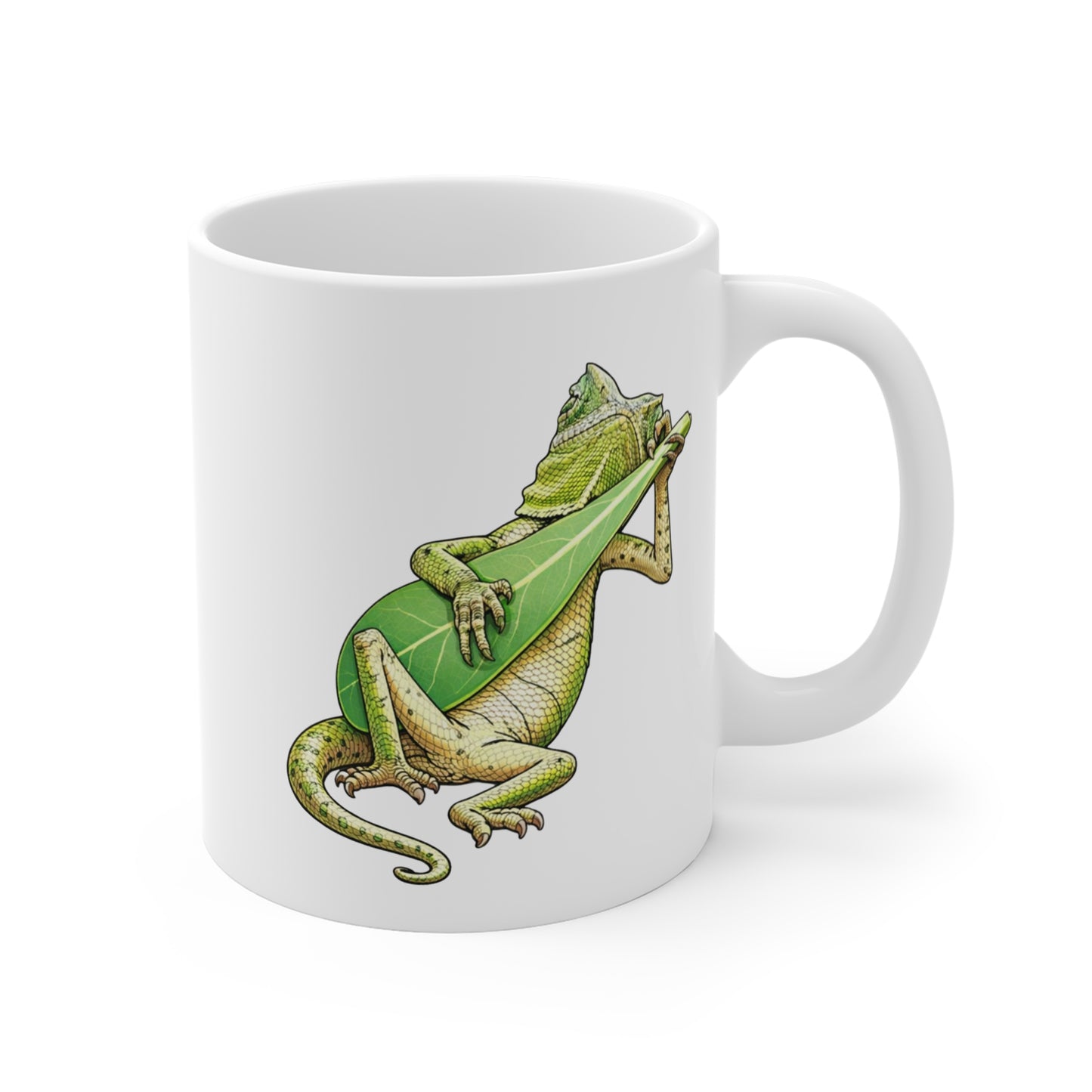 Tasse Lézard Guitariste – Mug Animal Musique Original – Cadeau Fun Nature Artistique 325ml