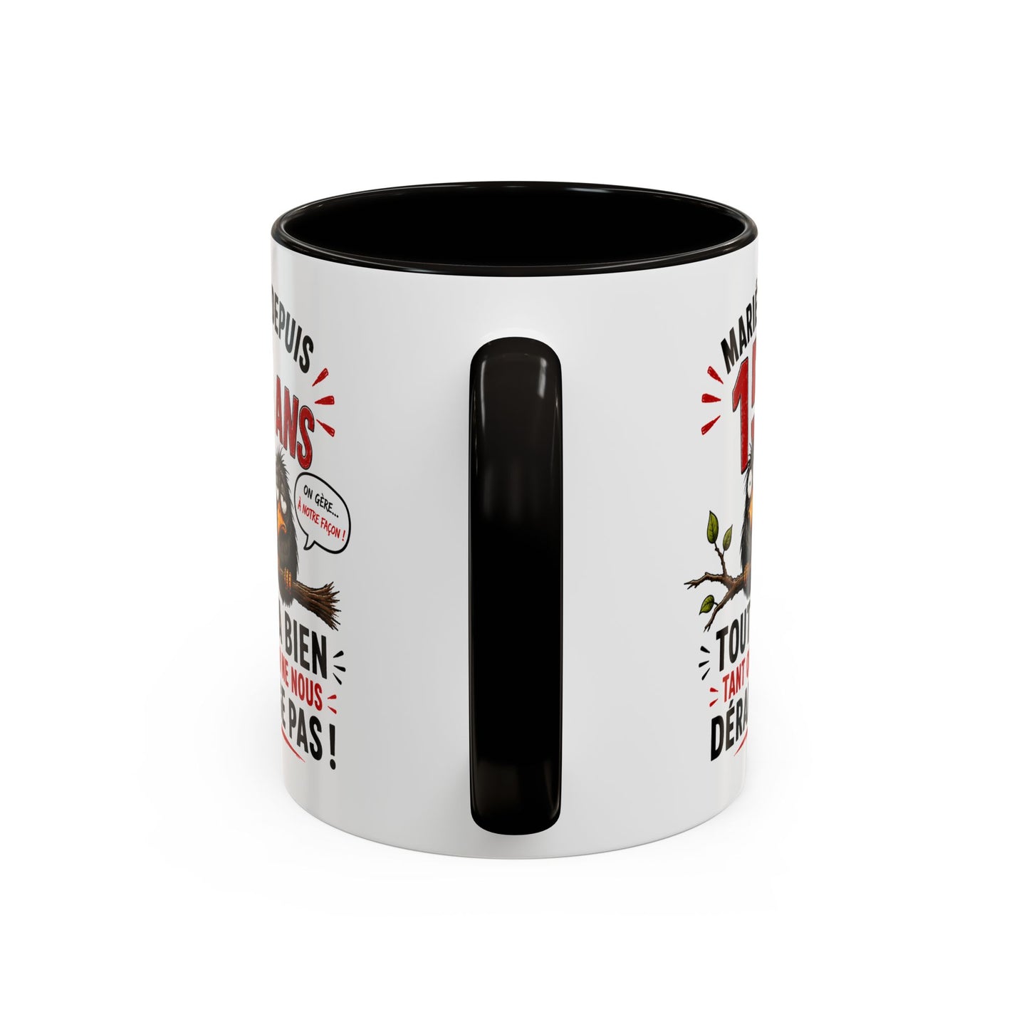 Tasse Mariés Depuis 15 Ans – Mug Humour Anniversaire de Mariage Homme Femme – Cadeau Couple 15 Ans de Mariage 325 ml