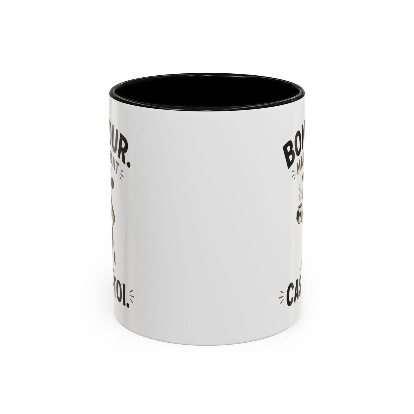 Mug Humoristique Vache Blasée – Tasse Café Sarcastique – Cadeau Original Homme et Femme, Ami ou Collègue – 325 ml Noir Bleu Rouge
